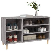 Schoenenkast 102x36x60 cm bewerkt hout sonoma grijs 4