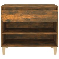 Schoenenkast 70x36x60 cm bewerkt hout gerookt eikenkleurig 6