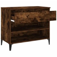 Schoenenkast 70x36x60 cm bewerkt hout gerookt eikenkleurig 6