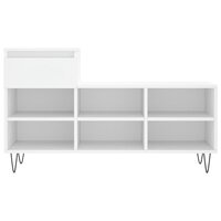 Schoenenkast 102x36x60 cm bewerkt hout wit 5