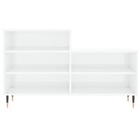 Schoenenkast 102x36x60 cm bewerkt hout hoogglans wit 4