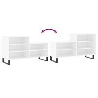 Schoenenkast 102x36x60 cm bewerkt hout wit 7