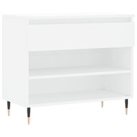 Schoenenkast 70x36x60 cm bewerkt hout wit 2