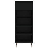 Schoenenkast 40x36x105 cm bewerkt hout zwart 5