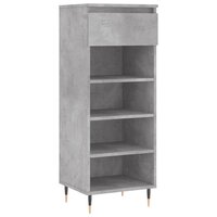 Schoenenkast 40x36x105 cm bewerkt hout betongrijs 2