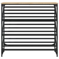 Schoenenrek 90x30x85 cm bewerkt hout sonoma eikenkleurig 4