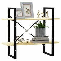 Boekenkast met 2 schappen 80x30x70 cm massief grenenhout 4