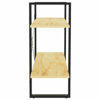 Boekenkast met 2 schappen 80x30x70 cm massief grenenhout 6