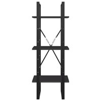 Boekenkast met 3 schappen 40x30x105 cm bewerkt hout grijs 3