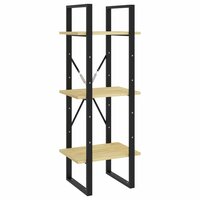 Boekenkast met 3 schappen 40x30x105 cm massief grenenhout 2