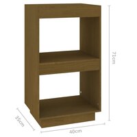 Boekenkast 40x35x71 cm massief grenenhout honingbruin 8
