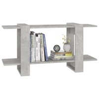 Boekenkast 100x30x51 cm bewerkt hout betongrijs 5