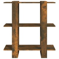 Boekenkast/kamerscherm 80x30x87 cm gerookt eikenkleurig 5