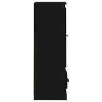 Hoge kast 36x35,5x103,5 cm bewerkt hout zwart 6