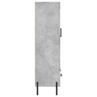 Hoge kast 69,5x31x115 cm bewerkt hout betongrijs 7