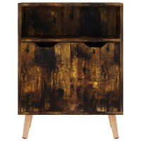 Dressoir 60x30x72 cm bewerkt hout gerookt eikenkleurig 3