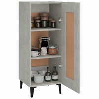 Dressoir 34,5x34x90 cm bewerkt hout betongrijs 4