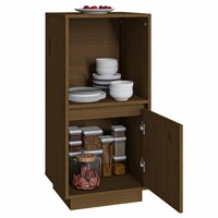 Dressoir 38x35x80 cm massief grenenhout honingbruin 8