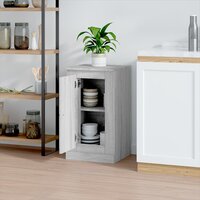 Dressoir 37,5x35,5x67,5 cm bewerkt hout grijs sonoma eikenkleur 3