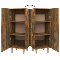 Dressoir 34,5x34x90 cm bewerkt hout gerookt eikenkleurig 9