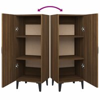 Dressoir 34,5x34x90 cm bewerkt hout bruin eikenkleur 8