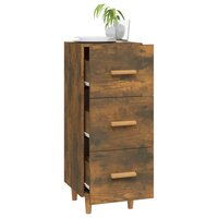 Dressoir 34,5x34x90 cm bewerkt hout gerookt eiken 4