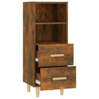 Dressoir 34,5x34x90 cm bewerkt hout gerookt eikenkleurig 7