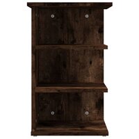 Bijzetkast 35x35x55 cm bewerkt hout gerookt eikenkleurig 6