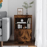 Dressoir met LED-verlichting 41x37x67 cm gerookt eikenkleurig 4