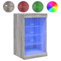 Dressoir met LED-verlichting 41x37x67 cm grijs sonoma eiken 2