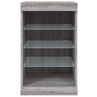 Dressoir met LED-verlichting 41x37x67 cm grijs sonoma eiken 6