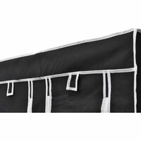 Kledingkast opvouwbaar 110x45x175 cm zwart  5