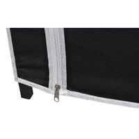 Kledingkast opvouwbaar 110x45x175 cm zwart  7