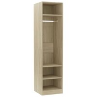 Kledingkast 50x50x200 cm bewerkt hout sonoma eikenkleurig 2