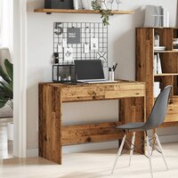 Bureau 101x50x76,5 cm bewerkt hout oud houtkleurig 3