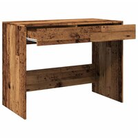 Bureau 101x50x76,5 cm bewerkt hout oud houtkleurig 8