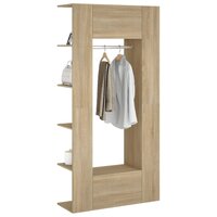 Gangkasten 2 st bewerkt hout sonoma eikenkleurig 5