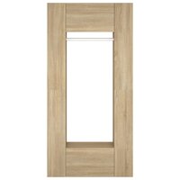 Gangkasten 2 st bewerkt hout sonoma eikenkleurig 8