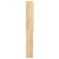Wasmachinekast 64x25,5x190 cm sonoma eikenkleurig 4