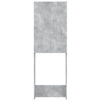 Wasmachinekast 64x25,5x190 cm betongrijs 3