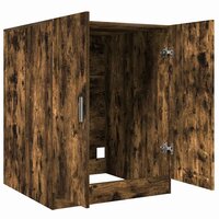Wasmachinekast 71x71,5x91,5 cm gerookt eikenkleurig 7