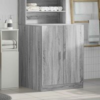 Wasmachinekast 71x71,5x91,5 cm grijs sonoma eikenkleurig 3