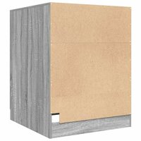 Wasmachinekast 71x71,5x91,5 cm grijs sonoma eikenkleurig 6