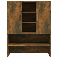 Wasmachinekast 70,5x25,5x90 cm gerookt eikenkleurig 6