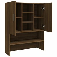 Wasmachinekast 70,5x25,5x90 cm bruin eikenkleur 7