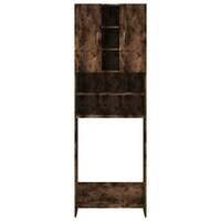 Wasmachinekast 64x25,5x190 cm gerookt eikenkleurig 6