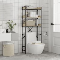 Wasmachinekast 67x25x163 cm bewerkt hout sonoma eikenkleurig 4