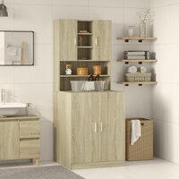 Wasmachinekast 70,5x24x90 cm sonoma eikenkleurig 3
