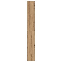 Wasmachinekast 64x24x190 cm artisanaal eikenkleur 7