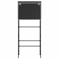 Opbergrek voor boven wasmachine 2-laags 71x29,5x170,5 cm zwart 3